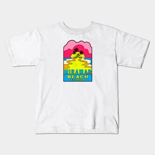 Miramar Beach Florida Groovy Sunset 70's Hippie Hippy Vintage FL Kids T-Shirt